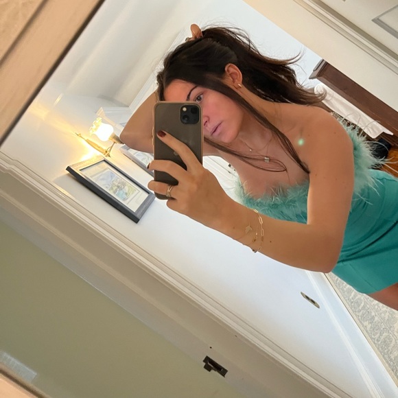 Aqua Mini Dress - Picture 4 of 7